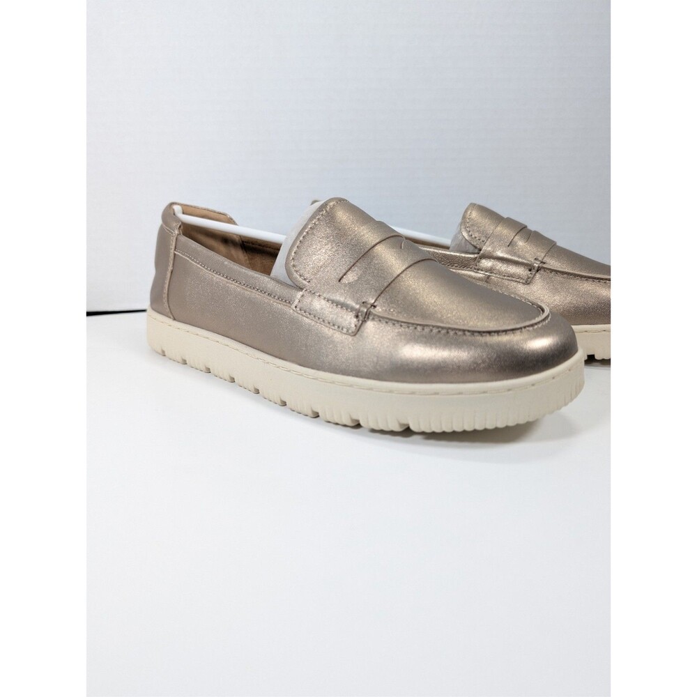 Easy Spirit Womens Size 11W Karin eFlex Slip On Loafers Bronze Leather NIB - Picture 7 of 15